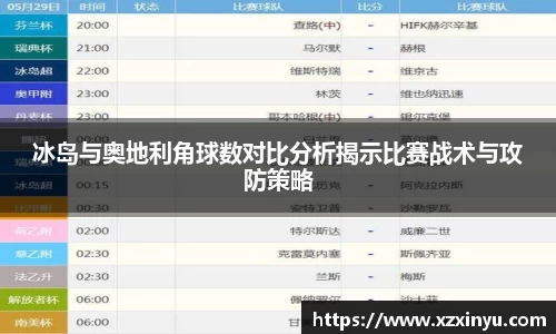 LEJING.COMLEJING.COM冰岛与奥地利角球数对比分析揭示比赛战术与攻防策略